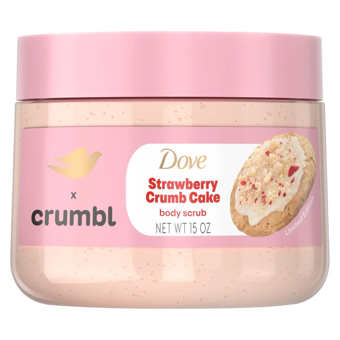 Dove x Crumbl Body Scrub - Strawberry Crumb Cake