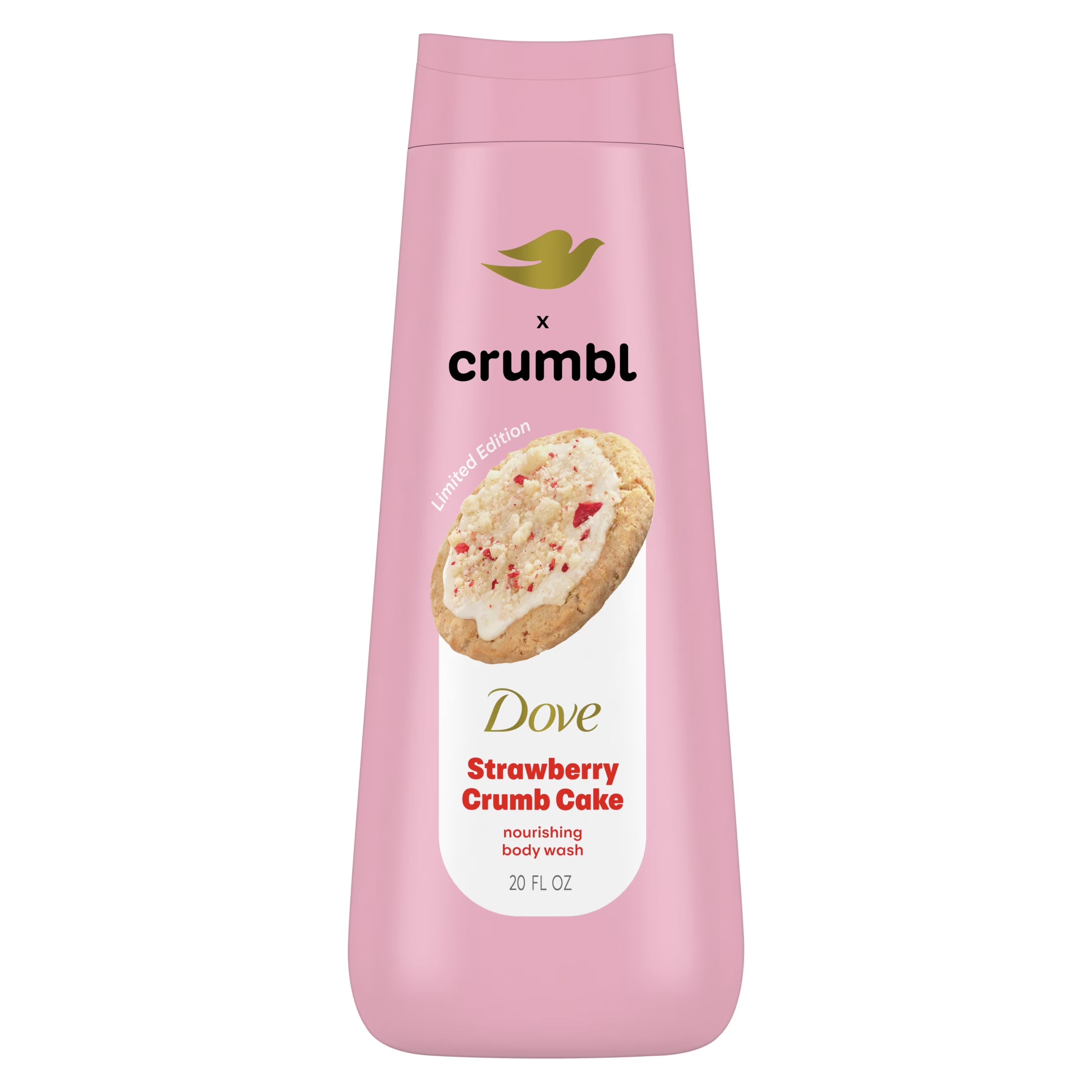 Dove x Crumbl Body Wash - Strawberry Crumb Cake