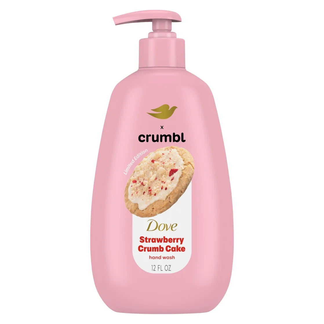 Dove x Crumbl Liquid Hand Soap - Strawberry Crumb Cake