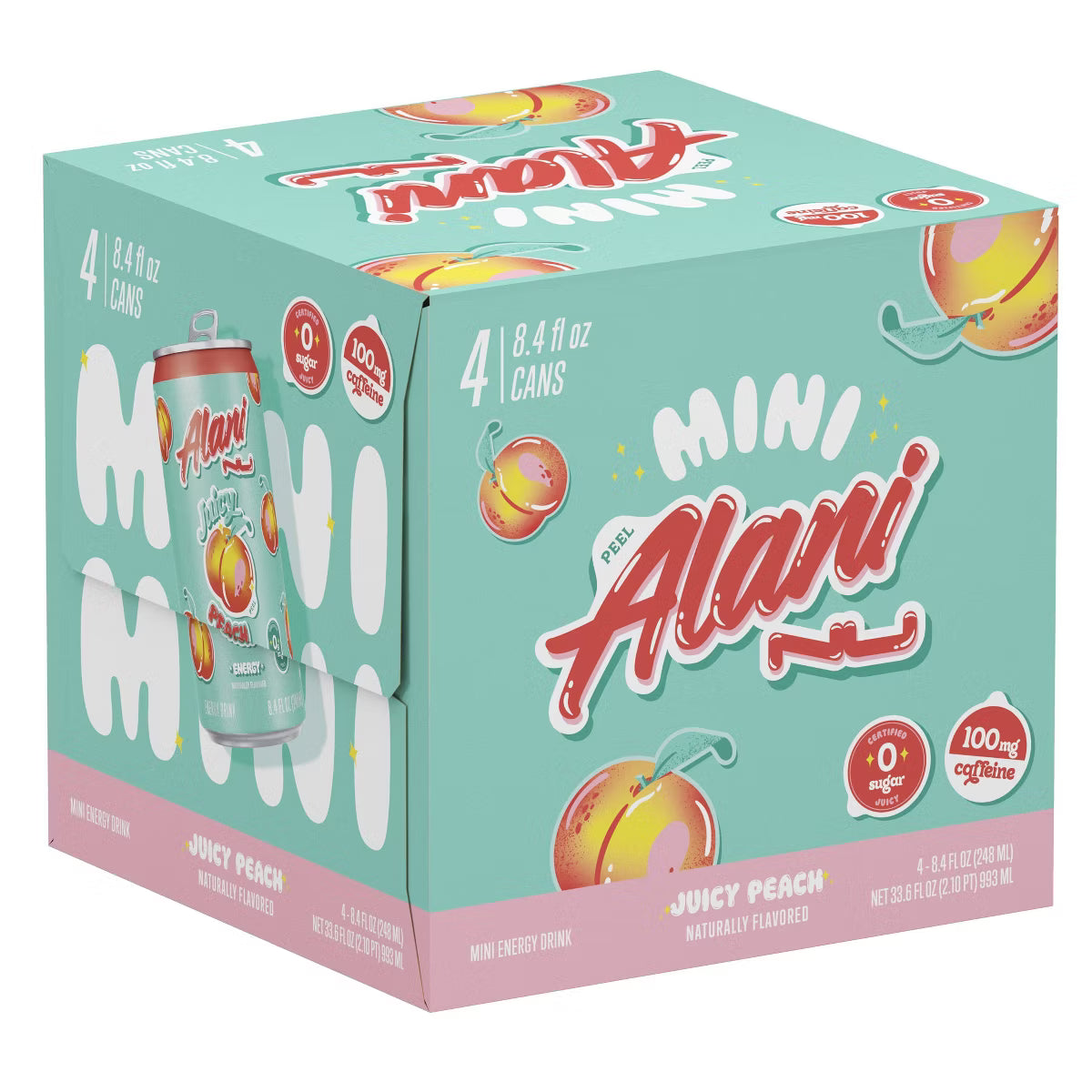 Mini Alani Nu Juicy Peach - 4 Pack