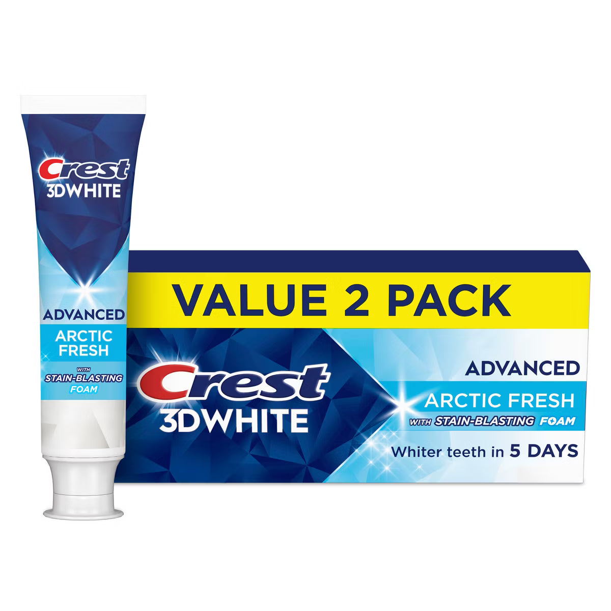 Crest 3D White Toothpaste - Arctic Fresh 2 Pack