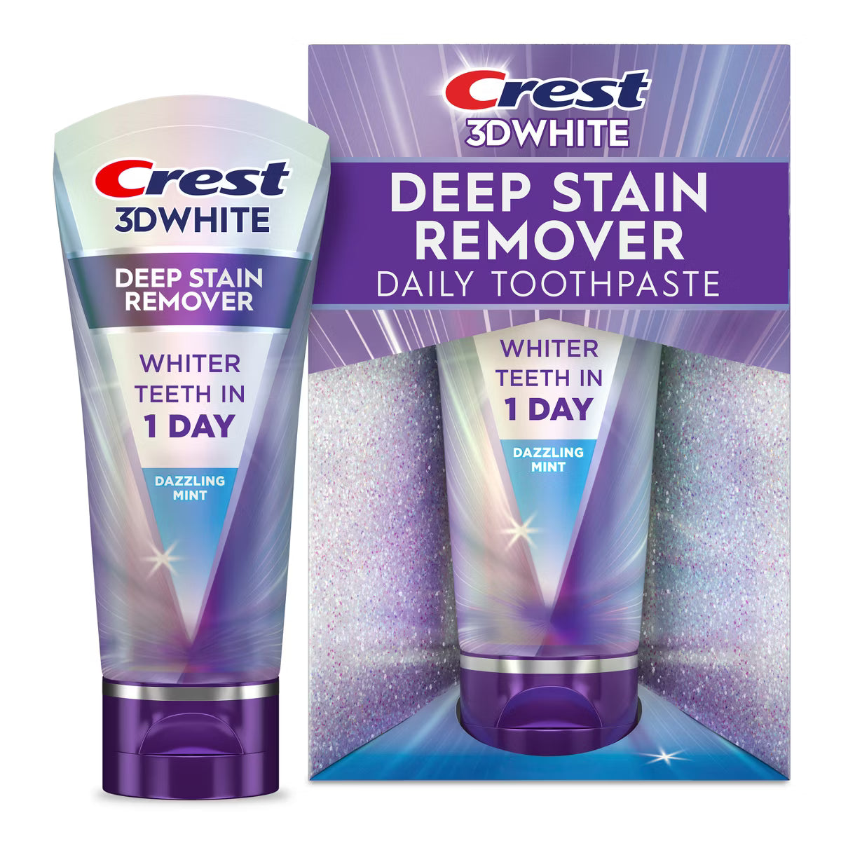 Crest 3D White Deep Stain Remover Toothpaste - Dazzling Mint