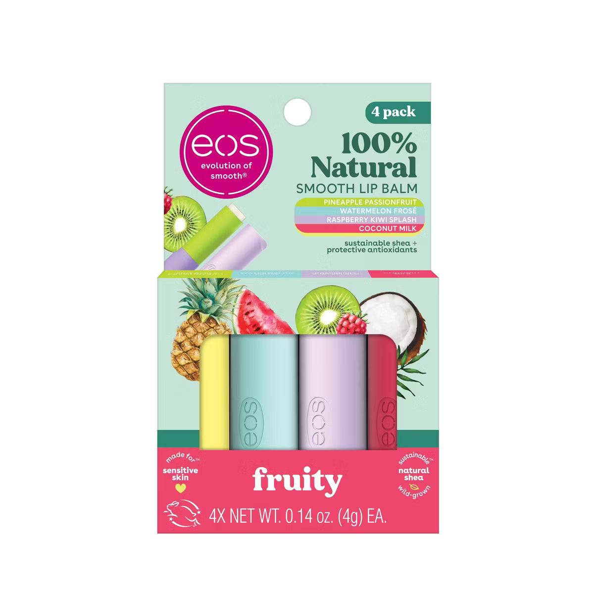 eos Lip Balm - Fruity 4 Pack