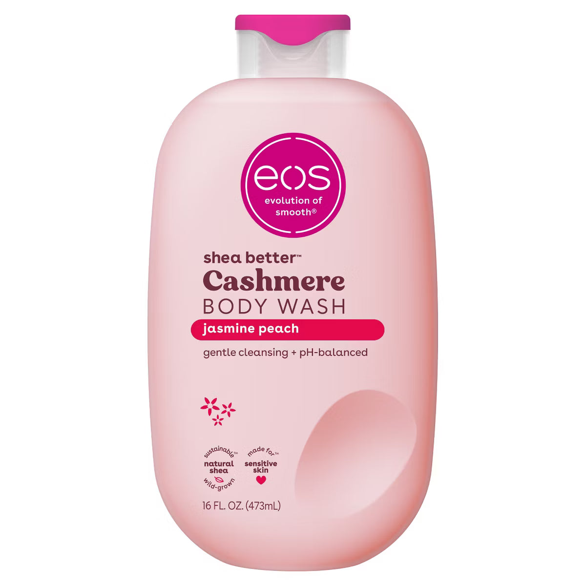 eos jasmine Peach Body Wash