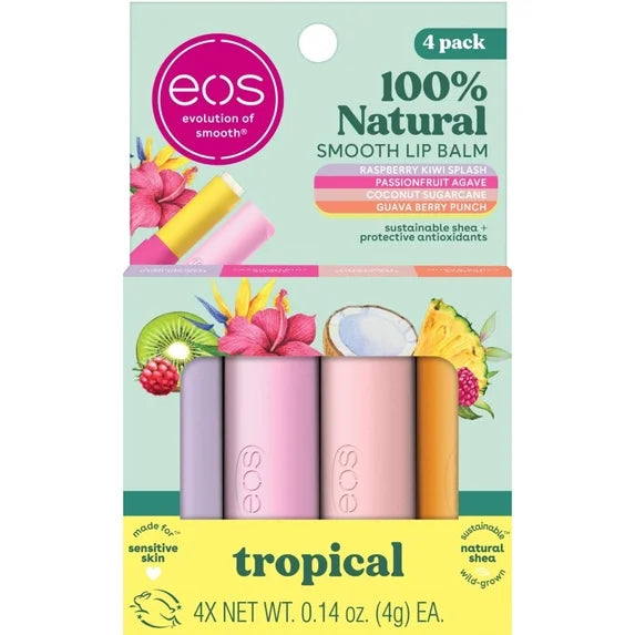 eos Lip Balm - Tropical 4 Pack