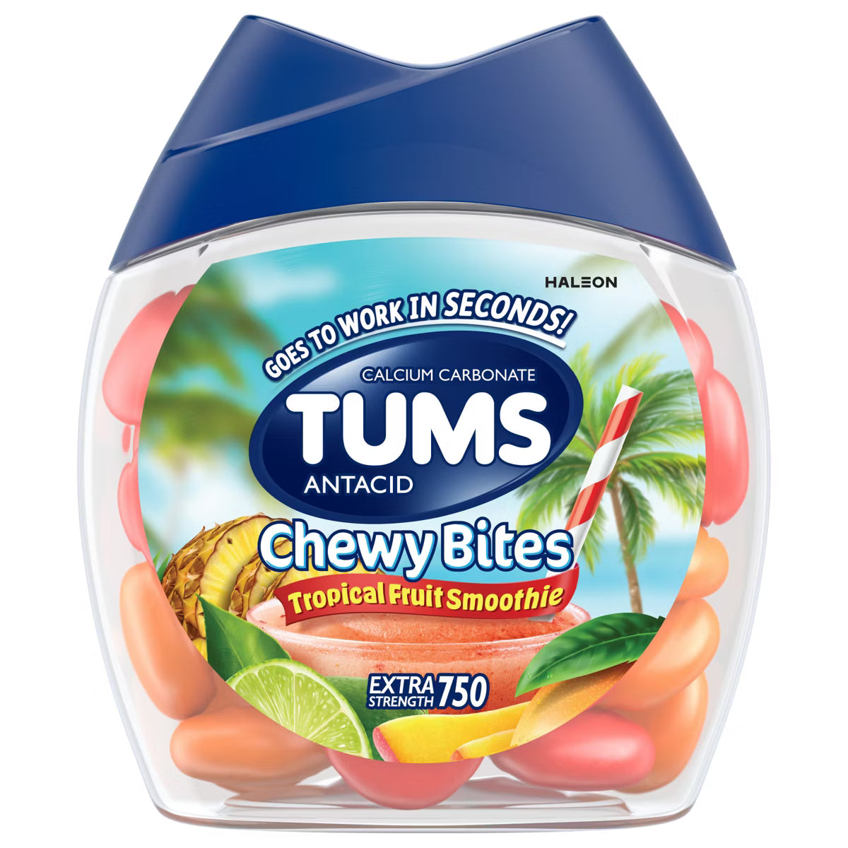 Tums Chewy Bites - Tropical Fruit Smoothie